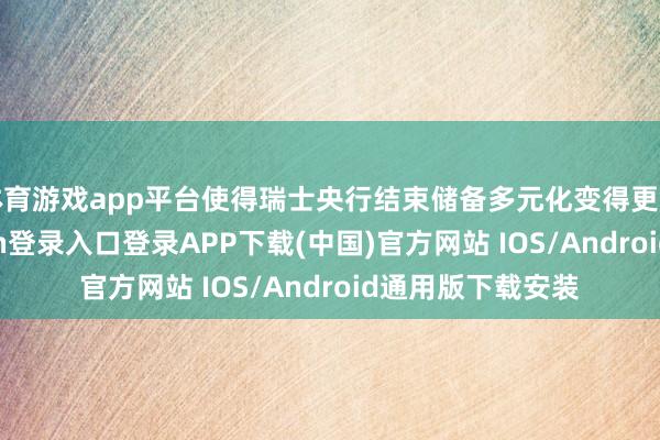 体育游戏app平台使得瑞士央行结束储备多元化变得更为进攻-开云kaiyun登录入口登录APP下载(中国)官方网站 IOS/Android通用版下载安装