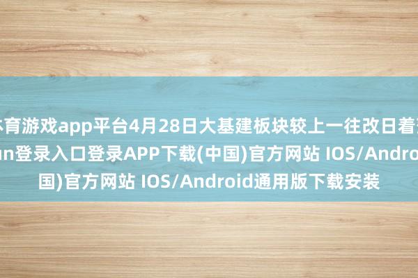 体育游戏app平台4月28日大基建板块较上一往改日着落1.24%-开云kaiyun登录入口登录APP下载(中国)官方网站 IOS/Android通用版下载安装