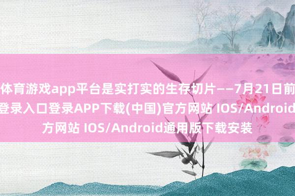 体育游戏app平台是实打实的生存切片——7月21日前后-开云kaiyun登录入口登录APP下载(中国)官方网站 IOS/Android通用版下载安装